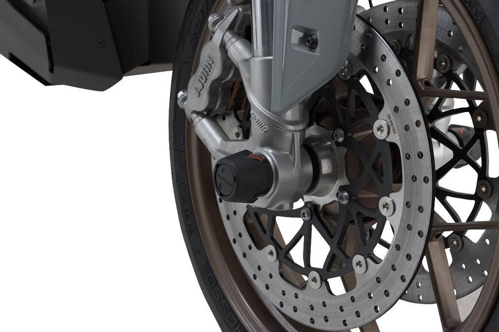 SW Motech Front Axle Slider Set - Zero SR/F ZF14.4 2019-2022 - Black
