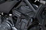 SW Motech Frame Sliders - Yamaha MT-07 GT 2021-2024 - Black/Silver