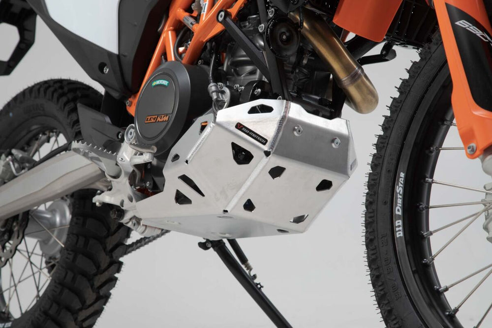 SW Motech Engine Guard - KTM SMC690 R 2019-2024 - Brushed/Silver