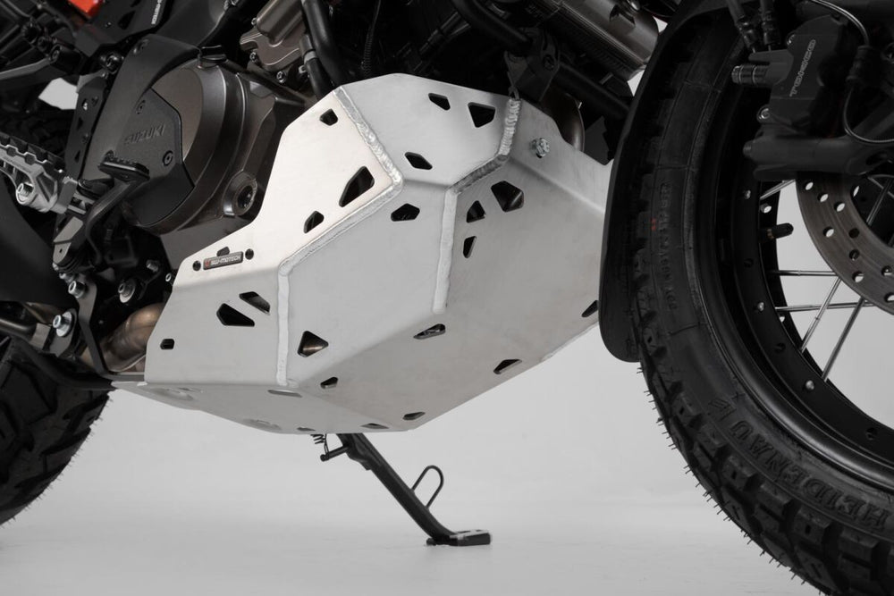 SW Motech Engine Guard - Suzuki DL 1050 2020-2024 - Brushed/Silver