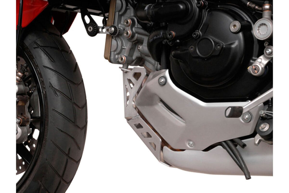SW Motech Engine Guard - Ducati MultiStrada 1200S 2010-2014 - Brushed/Silver