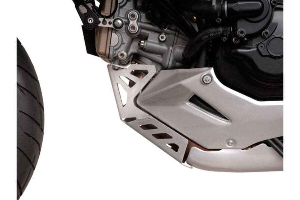 SW Motech Engine Guard - Ducati MultiStrada 1200S 2010-2014 - Brushed/Silver