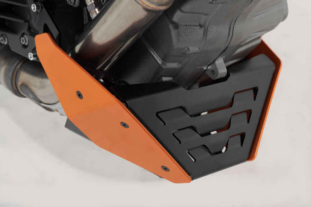 SW Motech Front Spoiler - KTM Super Duke 1290 2014-2024 - Black/Orange