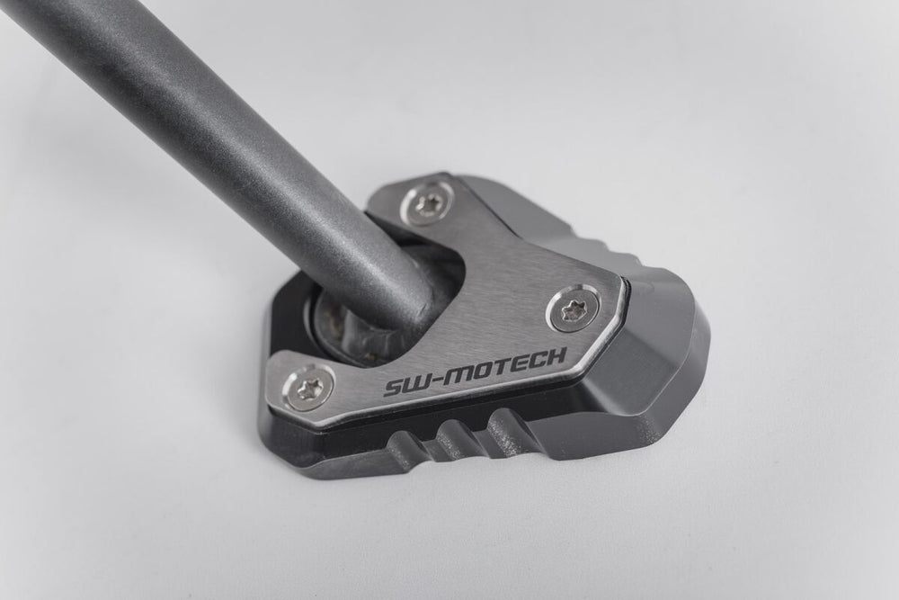 SW Motech Side Stand Foot Extension - Kawasaki KLZ 1000 2014-2024 - Anodised/Black/Silver