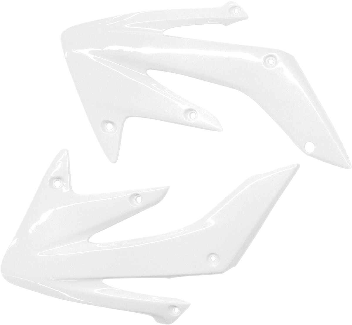 UFO Radiator Scoops - Honda CRFX 250 2004-17 - White – Ghostbikes