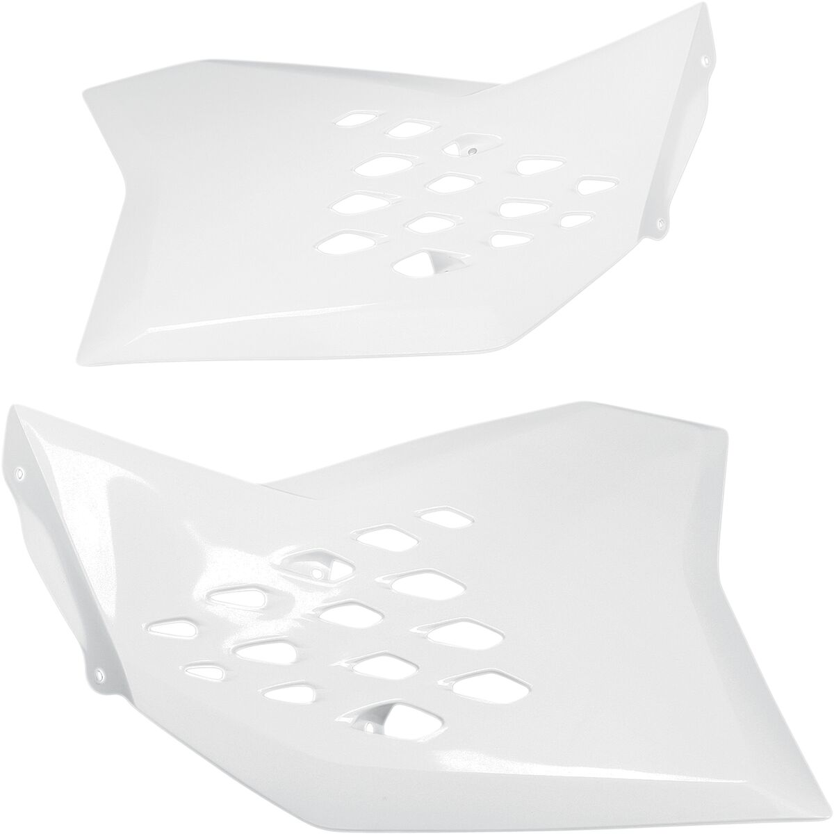 UFO Radiator Scoops - KTM SX 2007-08, EXC 2008 - White – Ghostbikes