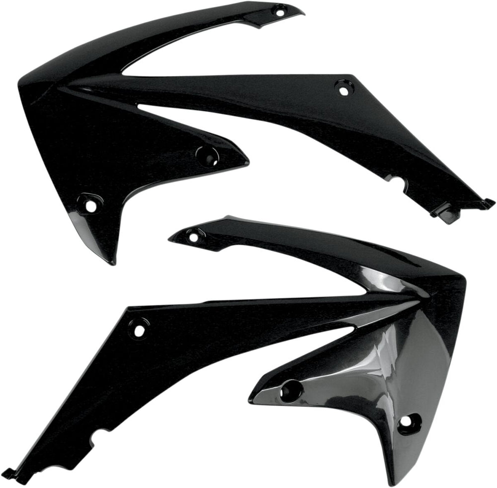 UFO Radiator Scoops - Honda CRF250R 2010-13, CRF450R 2009-12 - Black