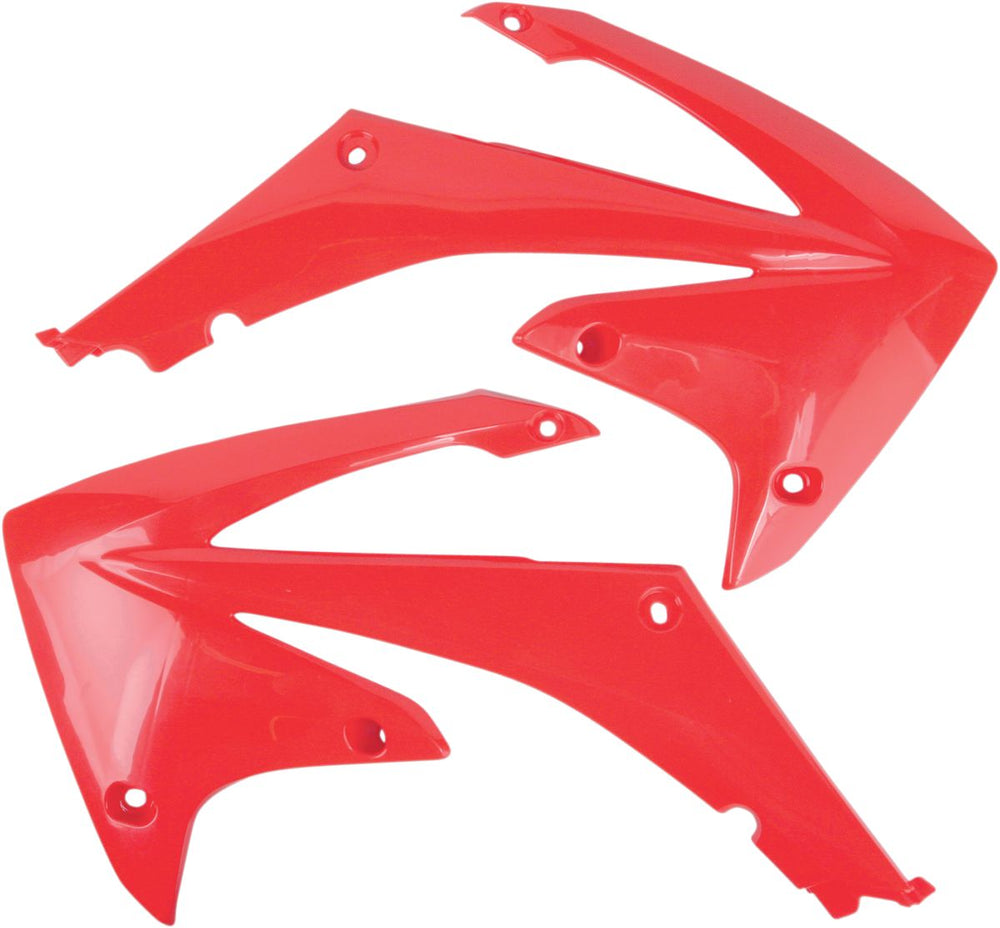UFO Radiator Scoops - Honda CRF250R 2010-13, CRF450 2009-12 - Red