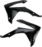 UFO Radiator Scoops - Honda CRF250 2014-17, CRF450R 2013-16 - Black