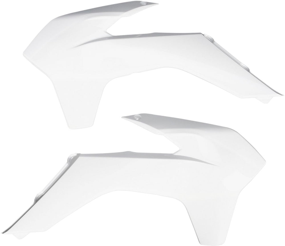 UFO Radiator Scoops - KTM EXC 125/200/250/300 2014-16, SX 125/150/250 2013-2015 - White