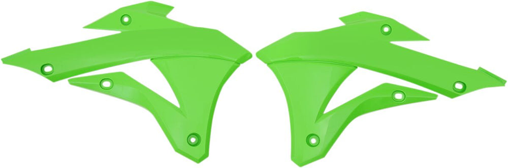UFO Radiator Scoops - Kawasaki KX85 2014-18 - Green