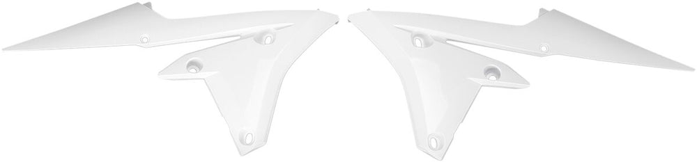 UFO Radiator Scoops - Yamaha YZF250 2014-18, YZF450 2014-17 - White