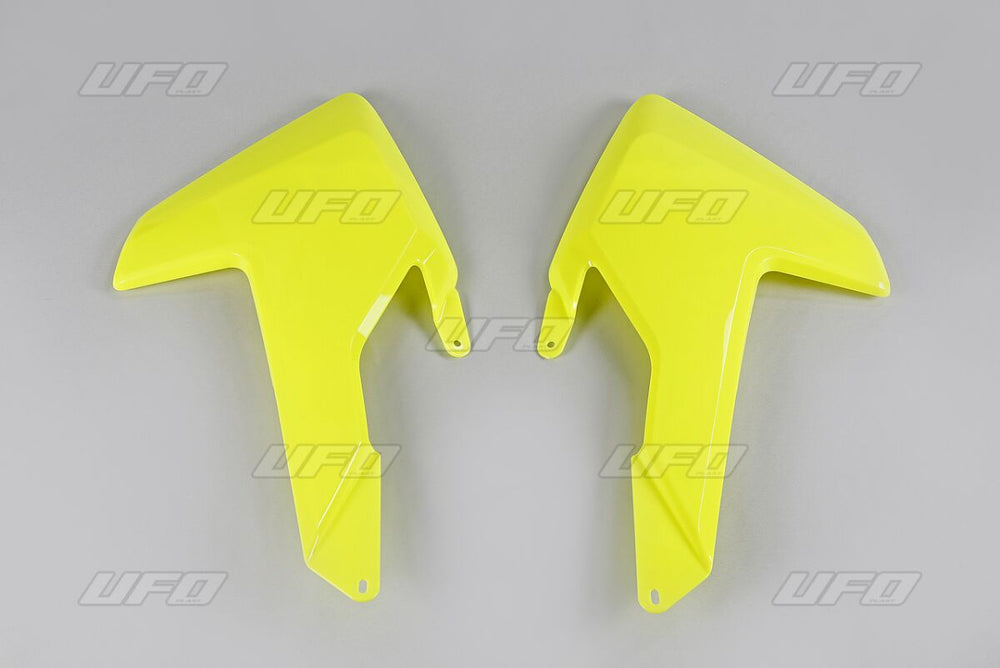 UFO Radiator Scoops - Husqvarna TC/TE/FV/FE 2016-19 - Yellow