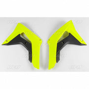 UFO Radiator Scoops - Honda CRF450 2017-18, CRF250 2018 - Yellow