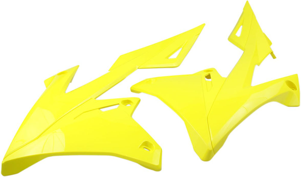 UFO Radiator Scoops - Suzuki RMZ450 2018 - Yellow