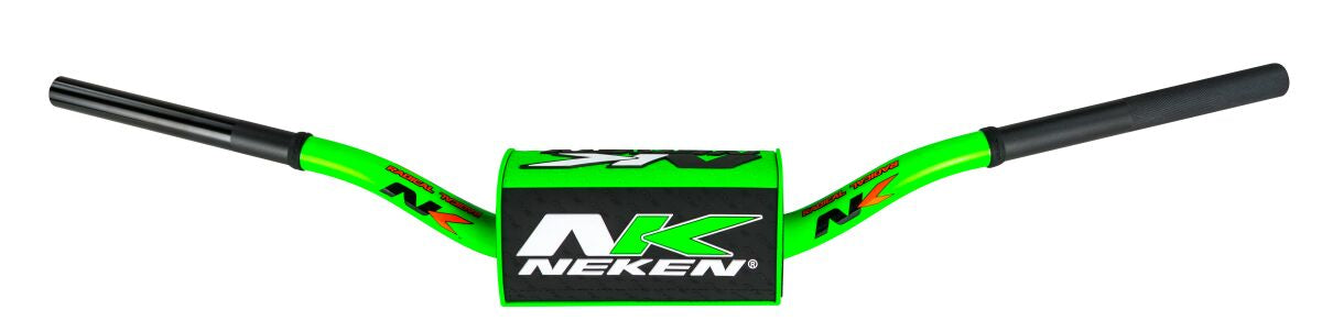Neken Radical Design Fat Bar Handlebars - YZF OEM Bend - Green/ Black ...