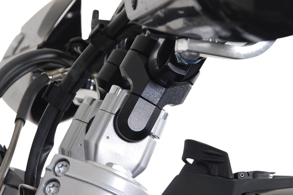 SW Motech Variable Bar Back Handlebar Riser Kit - BMW G 650 X-Moto 2007-2009 - Black