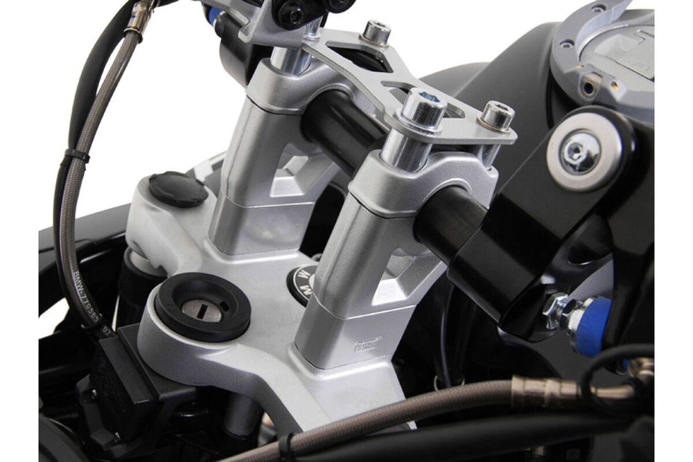 SW Motech 30mm Handlebar Riser - BMW R 1200 GS 2008-2013 - Silver