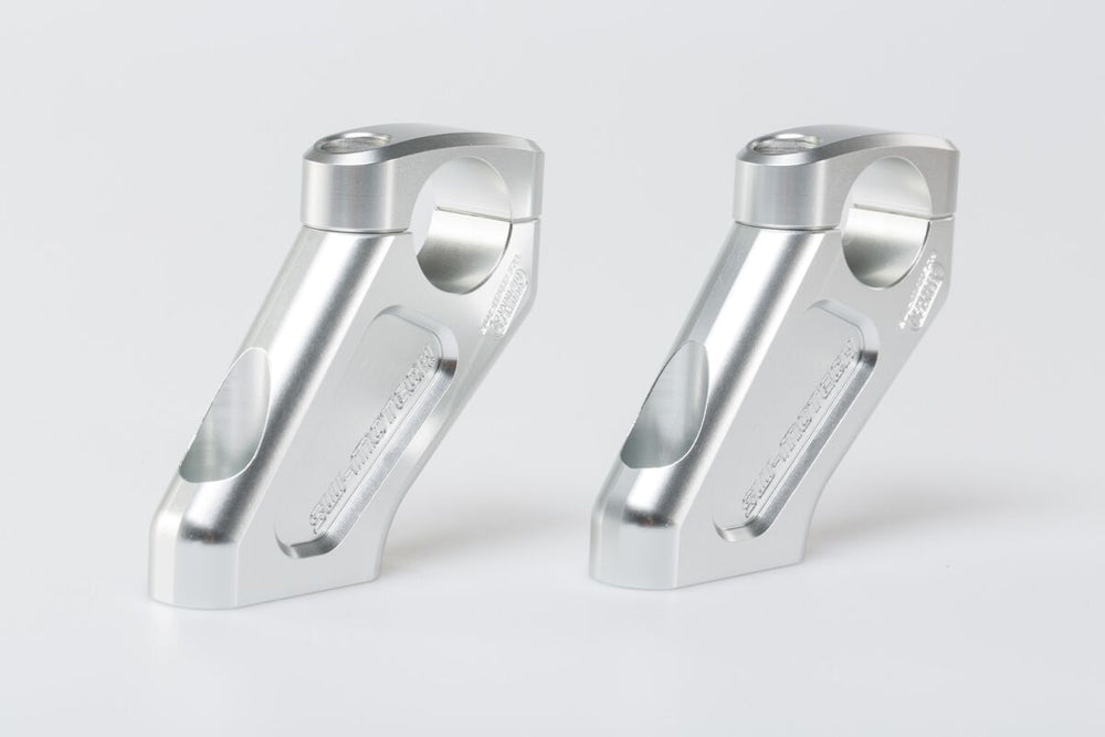 SW Motech Bar Back Handlebar Riser Kit - BMW R 1200 GS 2008-2012 - Anodised/Silver