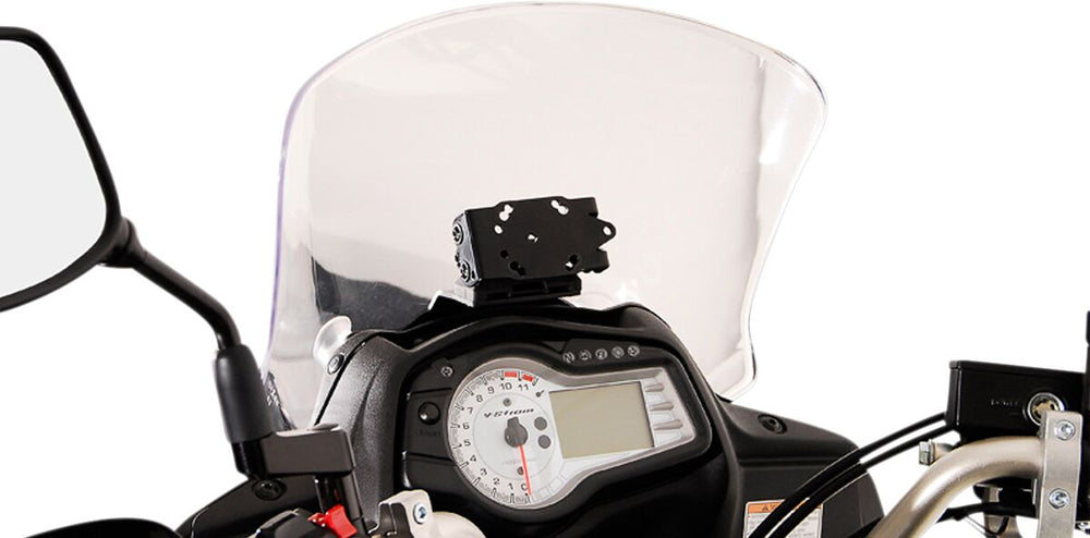 SW Motech GPS Mount For Cockpit - Suzuki DL 650 2011-2016 - Black