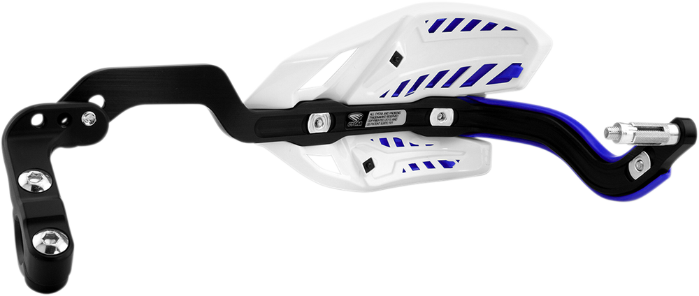 Cycra Ultra Probend CRM Wrap Around Handguards For 1-1/8" Handlebars - White/Blue