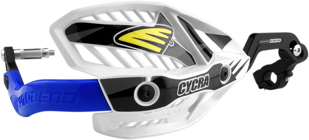 Cycra Ultra Probend CRM Wrap Around Handguards For 1-1/8" Handlebars - White/Blue