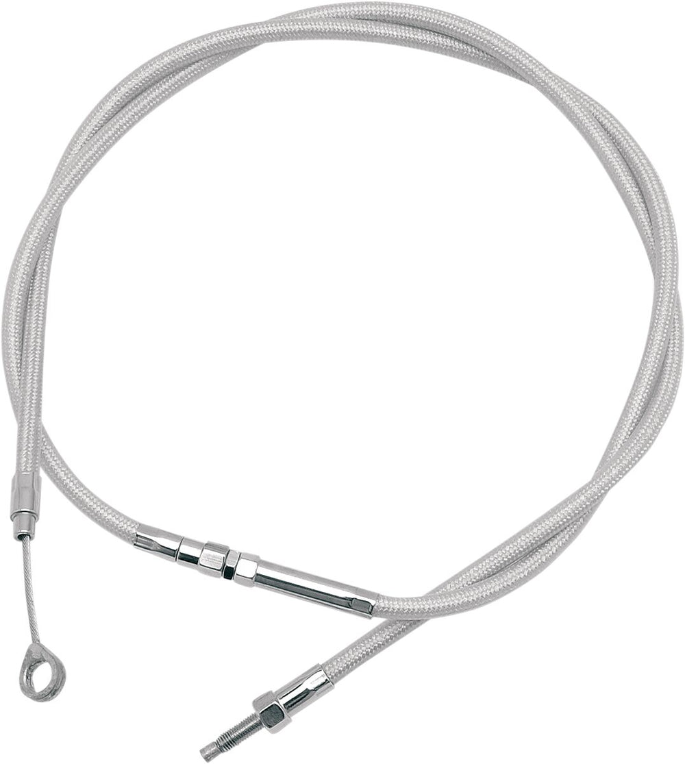 Motion Pro Armor Coat Braided Stainless Steel Clutch Cable - Harley Davidson FXSTSB 1340 1995-1997 - Chrome