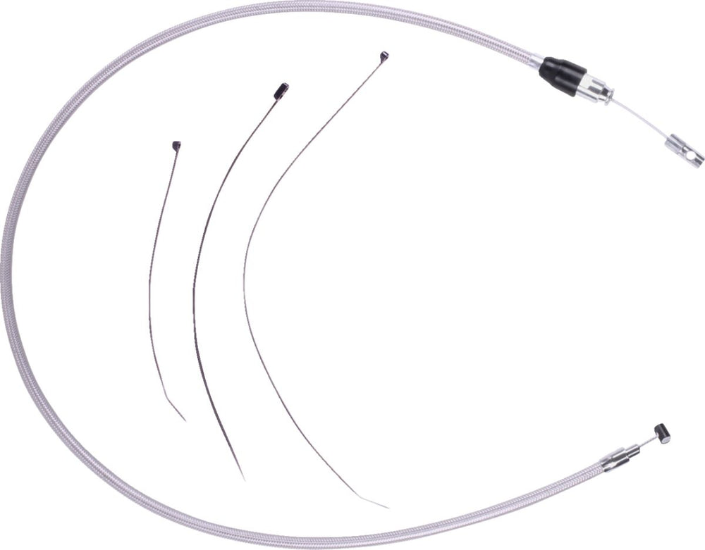 Drag Specialties Quick Connect Clutch Cable For Harley Davidson FLHX 1923 2024 109 cm (43") - Chrome Silver