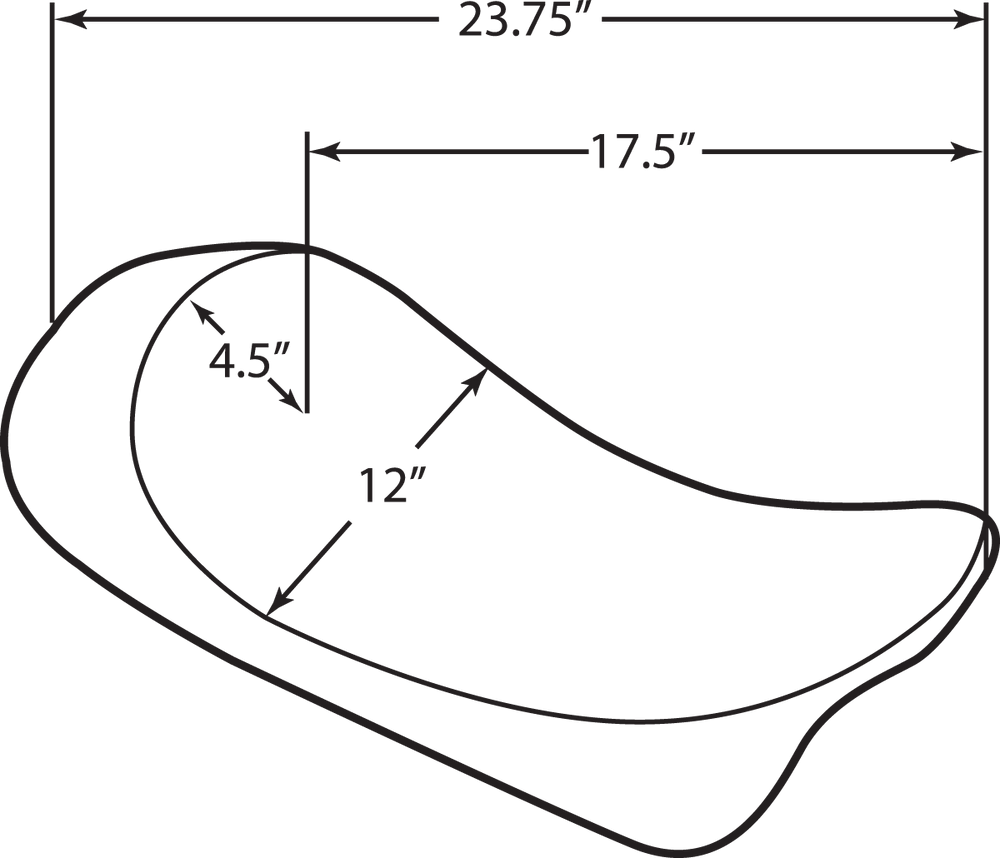 Drag Specialties EZ-On Mount Low-Profile Solo Seat - Harley Davidson FLHXI 1450 EFI 2006