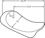 Drag Specialties EZ-On Mount Low-Profile Solo Seat - Harley Davidson FLHXI 1450 EFI 2006