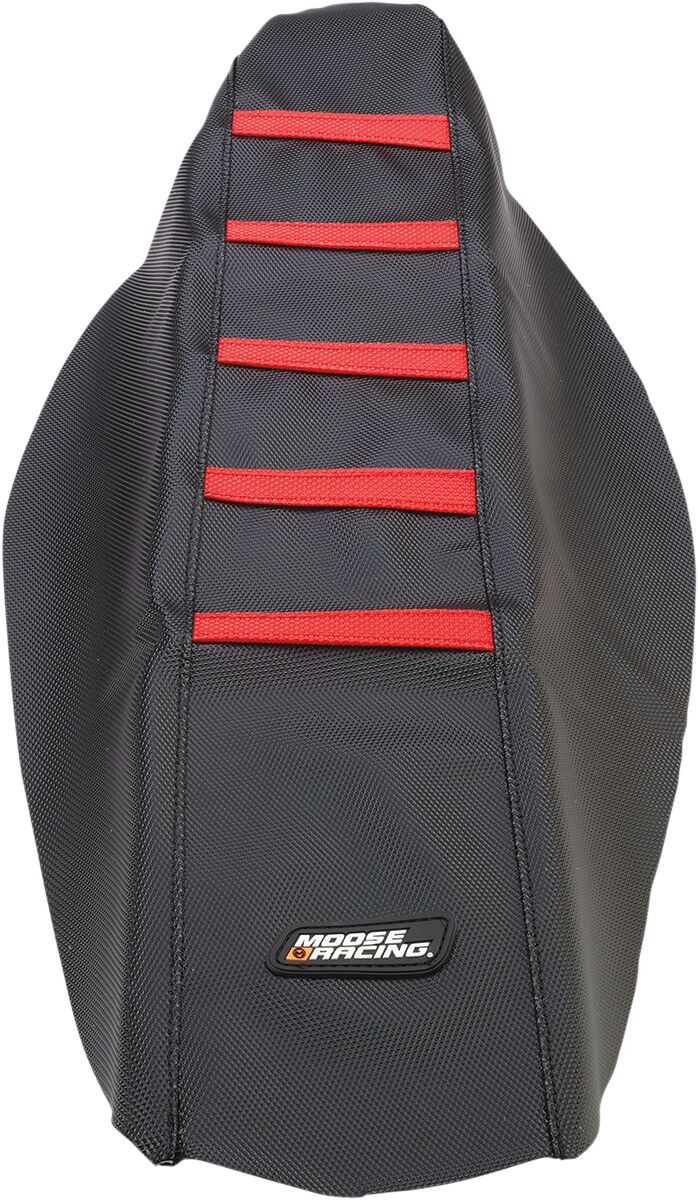 Moose Ribbed Seat Cover - Honda CRF250R 2014-17, CRF450R 2013-16 - Black/Red