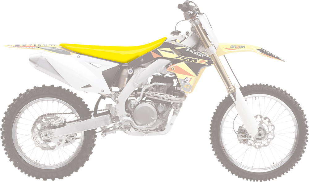 Blackbird Pyramid Seat Cover - Suzuki RMZ450 2008-17 - Yellow