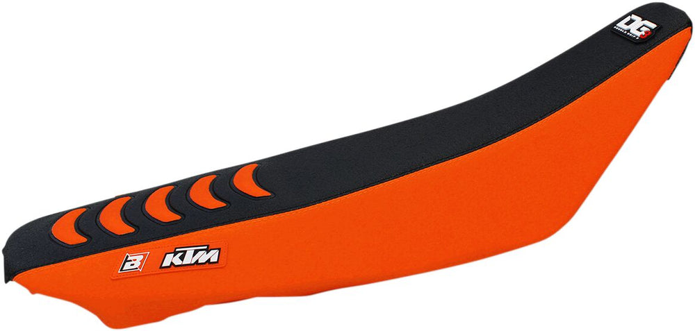 Blackbird Double Grip 3 Seat Cover - KTM EXC 2008-11, SX 125/250 2007-10 - Orange/Black