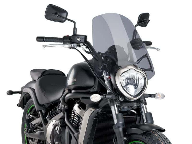 Puig New Generation Touring Screen For Kawasaki Vulcan 650 S 2015-2025 - Light Smoke