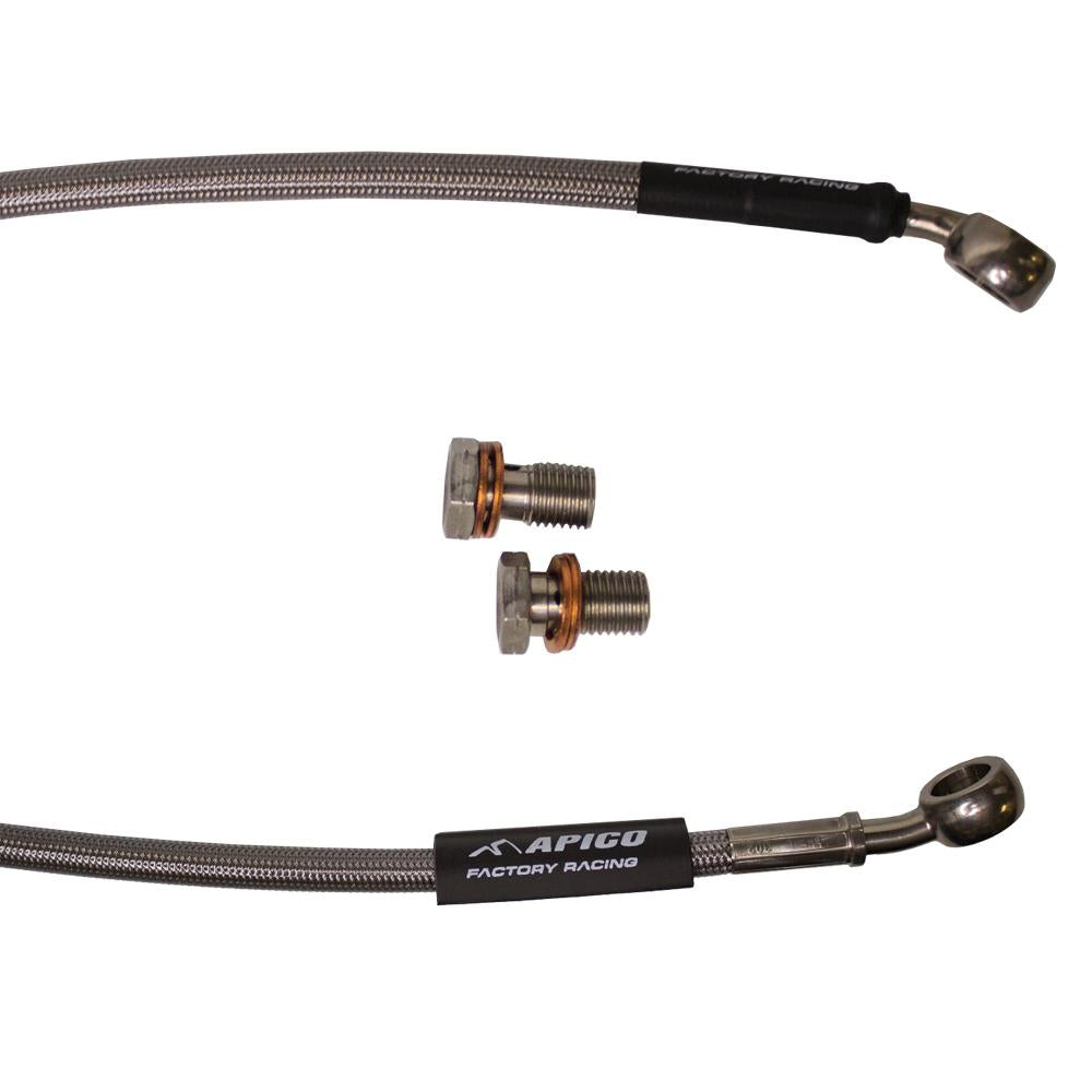 Apico Front Brake Hose For Kawasaki KXF450 & KXF450XC 2024-2025
