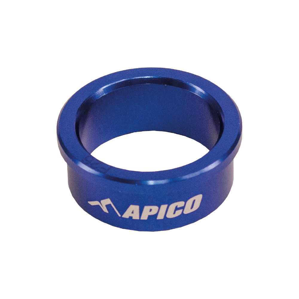 Apico Single Front Wheel Spacer For TM EN/MX 125-300 2012-2020, EN/MX 250-530FI 2012-2020 Blue