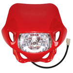 Apico Universal Enduro Headlight Unit With Hi/Low Beam Red