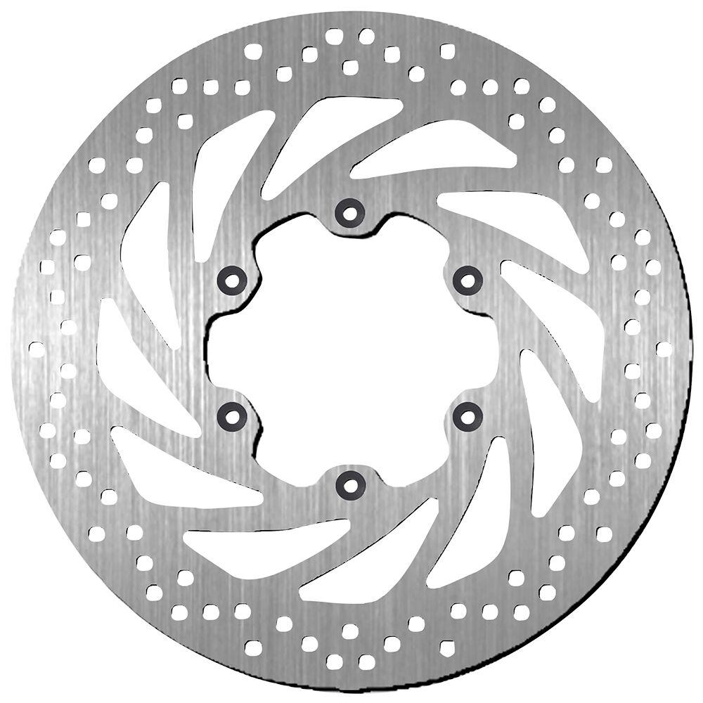 SBS Standard Round Front Left Brake Disc For Aprilia ETX350 Tuareg 1986-1987 - Silver