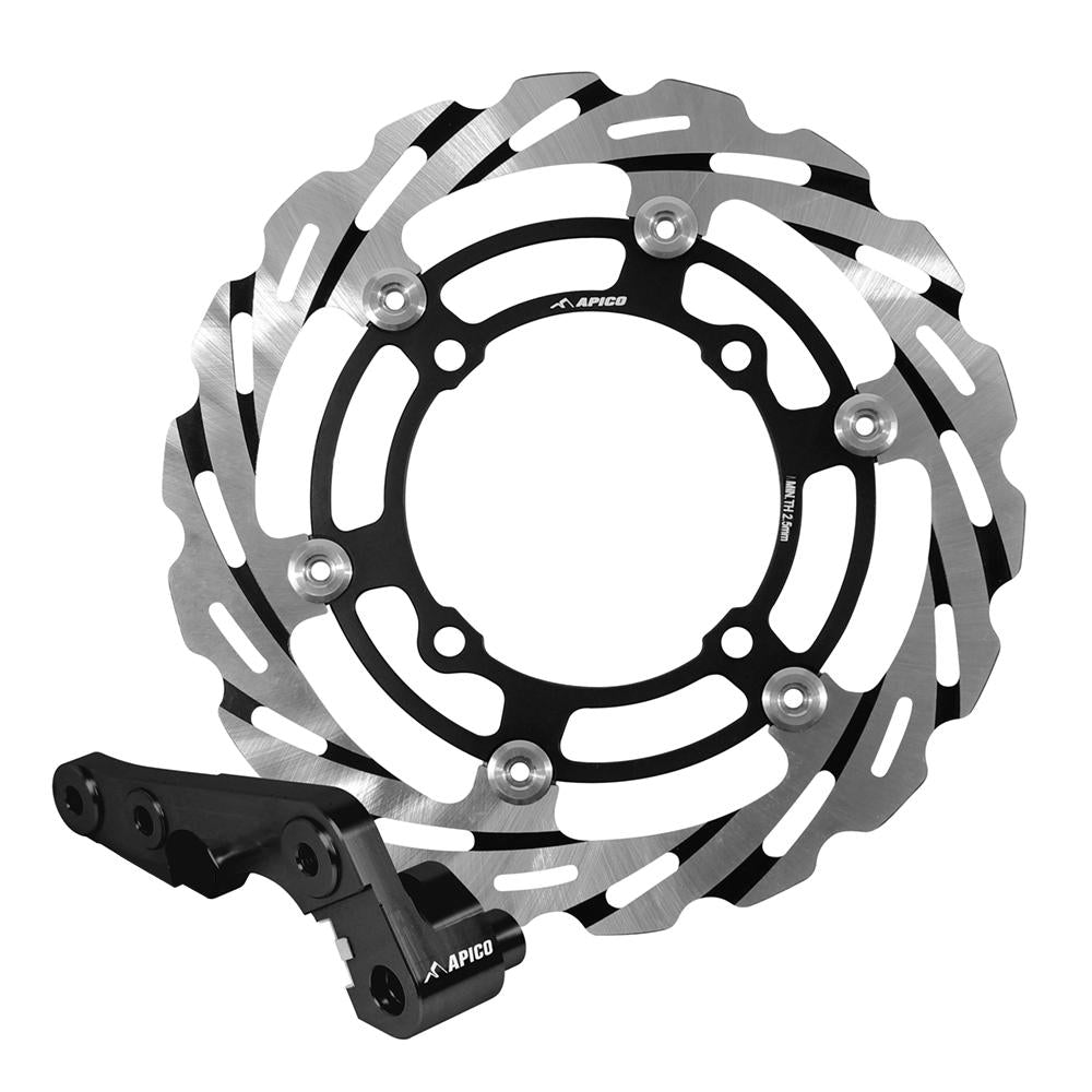 Apico Front Brake Disc For Honda CR125 & CR250 2004-2007,CRF 250/450R 2004-2014 270mm Inc Adapter