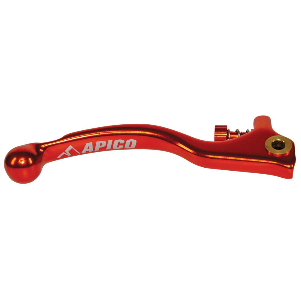 Apico Elite Forged Brake Lever Trials Braktec Short With Adjuster Orange