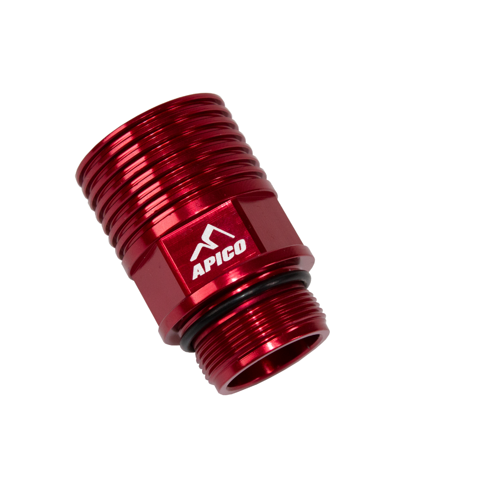 Apico Brembo Rear Brake Cooling Extension For Gas Gas MC125 2021-2023, MC250 2022-2023 Red