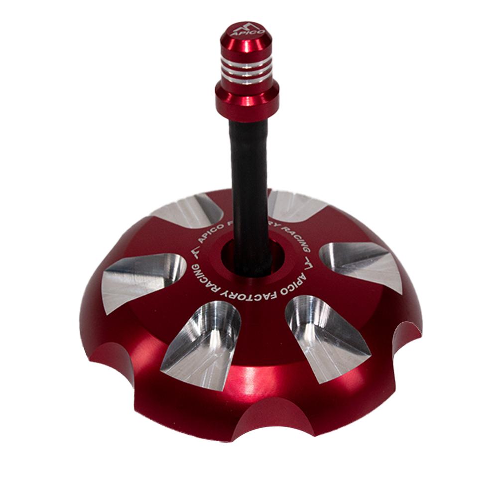 Apico Alloy Fuel Cap For KTM SX/SXF 85-450 2013-2025, Husqvarna TC/FC 85-450 2014-2025, Gas Gas MC/MC-F85-450 2021-2025 Red