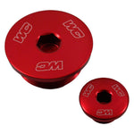 Works Connection Engine Plugs For Honda CRF250R & CRF250RX 2018-2025, CRF250F Trail 2019-2025 Red