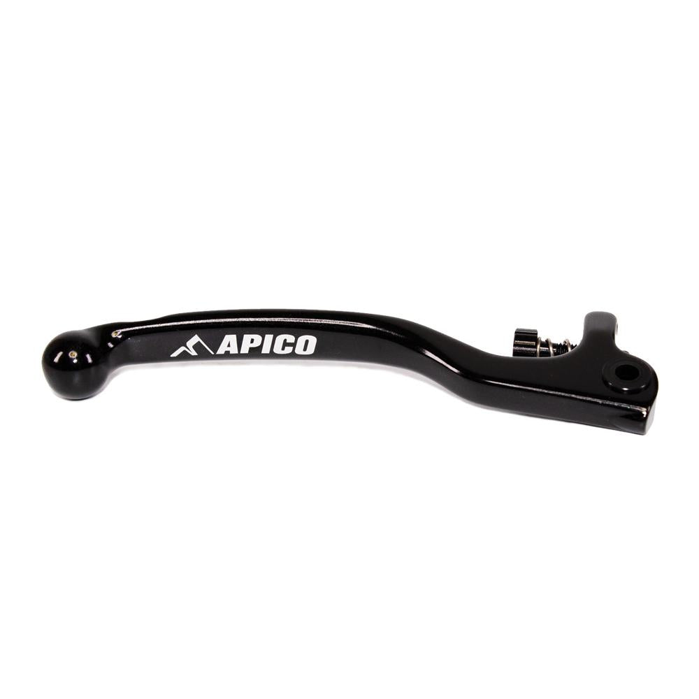 Apico Elite Brake Lever For AJP 2 Hole Trials Applications Black Long