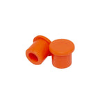 Apico Silicone Push On Trials Valve Caps - Set Of 2 Orange