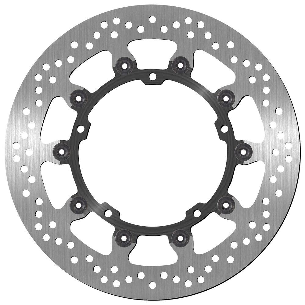SBS Stainless Steel Front Brake Disc For Triumph Speed Triple 1050 2008-2020 - Black/Silver