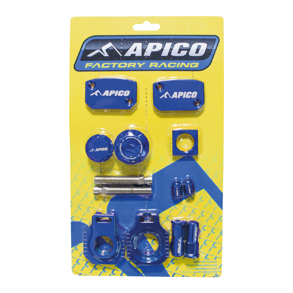 Apico Factory Bling Pack For KTM EXC-TPI 150-300 2014-2023, EXC-F250-500 2014-2023, Husqvarna TE/FE 250-501 2014-2016 Blue
