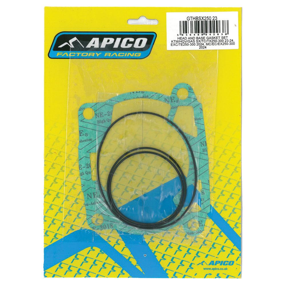Apico Head & Base Gasket Set For KTM/Husqvarna/Gas Gas SX/TC/TX 250/300 2023-2024, EXC/TE 250/300 2024, MC/EC/EX 250/300 2024