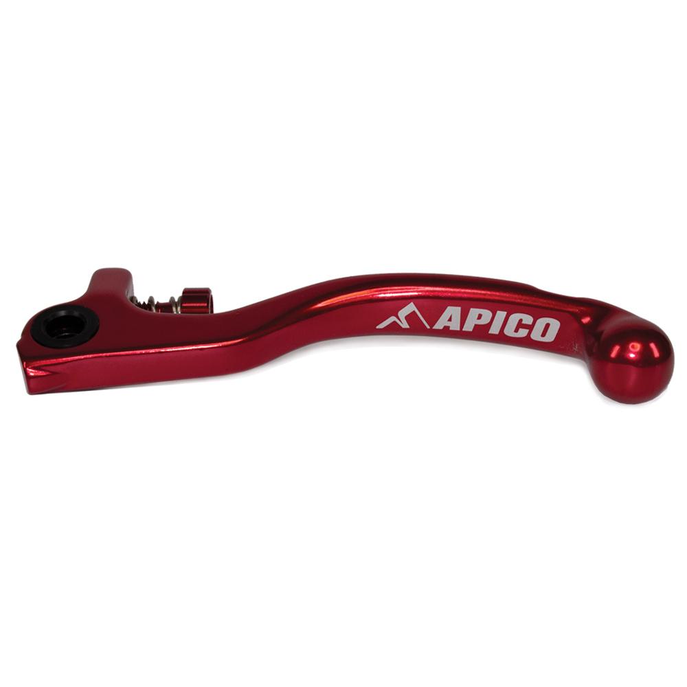 Apico Elite Clutch Lever Forged Trials Grimeca Short With Adjuster Red/red