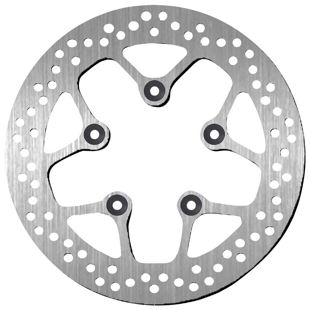 SBS Standard Round Front Left Brake Disc For Kymco Agility City 125 2009-2020 - Silver